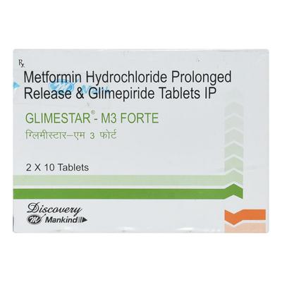 Glimestar M3 Forte Tablet 10'S - Diabetes-Ant