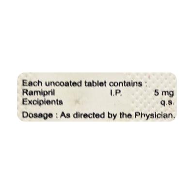 Ramicure 5mg Tablet 10'S - Hypertension-ACE