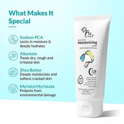 Fixderma Moisturizing Lotion Ideal For All Skin Types 150 ml - Face Gels