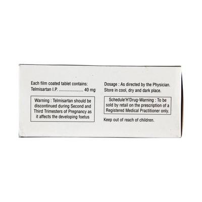 Ecotel 40mg Tablet 10'S - Hypertension-Ang