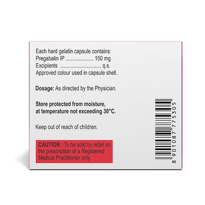 RUGALIN 150 Capsule 10's - Neuropathic Pain-Dru