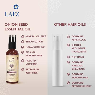 Lafz Onion Seed Oil For Hair 100 ml - Hair Oils