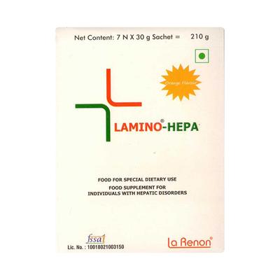 Lamino Hepa Orange Flavour Sachet 7X30gm - Supplements-Ent