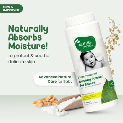 Mother Sparsh Baby Dusting Powder (0-5 yrs) 100 gm - Baby Powder