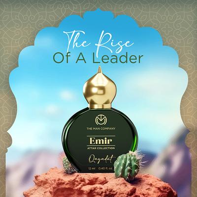 The Man Company 100% Alcohol-Free Attar Perfume for Men Qayadat Emir Collection 12 ml - Men Perfumes (Edt/Edp)