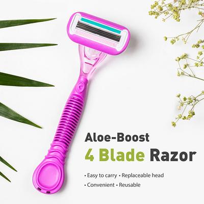 Sirona Reusable 4 Blade Razor - Aloe Boost 1's - Shaving & Hair Removal