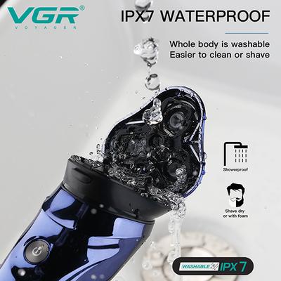 VGR V-305 Wet and Dry Shaver, 100 min Runtime (Blue) 1's - Shavers