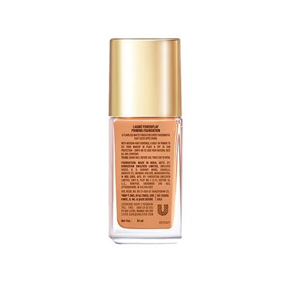 Lakme 9to5 Powerplay Priming Foundation, Built in Primer, Long-Lasting, SPF 20, Cool Cinnamon, 25 ml - Foundation