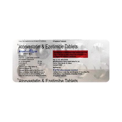 Atorsave EZ 20mg Tablet 10'S - High Cholesterol-Dys