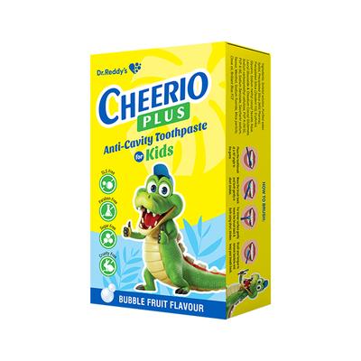 CHEERIO PLUS BUBBLE FRUIT FLAVOUR KIDS ANTI CAVITY Tooth Paste 75g - Oral Care - P-Mou