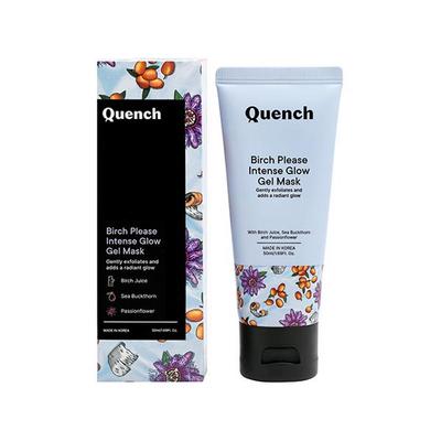 Quench Botanics Salicylic Acid Glow Night Cream (Gel Mask) with Birch Juice To Boost Skin 50 ml - Masks & Peels