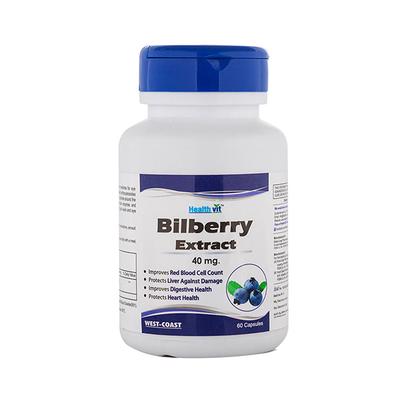 Healthvit Bilberry Extract Capsules 60's - General Health