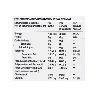 NUTROVA COMPLETE OMEGA 3 GELATIN FREE VEG Capsule 60's - Supplements-Sup