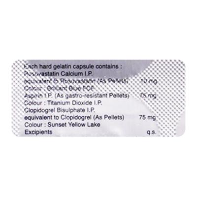 Unistar Gold 10/75mg Capsule 10'S - Blood Clot-Ant