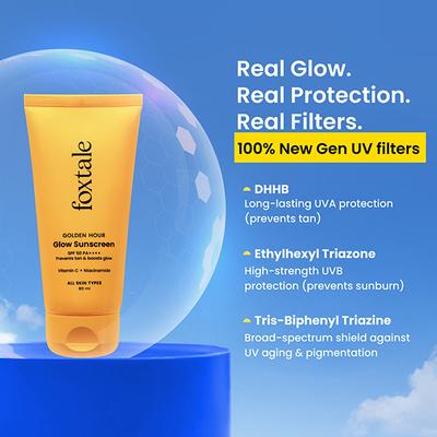 Foxtale Golden Hour Glow Sunscreen 80 ml - Face Sunscreen