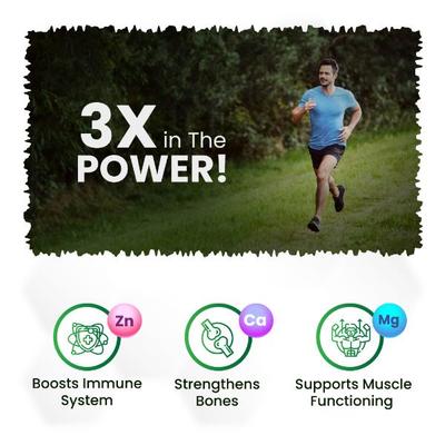 Vlado's Himalayan Organics Calcium+ Magnesium+ Zinc Vitamin D3,B12 & K2 Tablets 60's - Calcium And Minerals