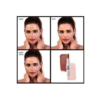 Insight Cosmetics Make Up Essentials Duo 2 in 1 Stick Conceal Contour + Highlighter-02 Coffee 8.5gm - Highlighters & Illuminators