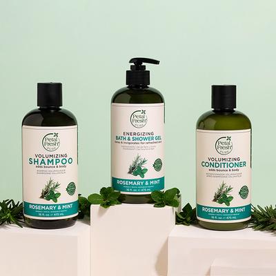 Petal Fresh Energizing Rosemary and Mint Bath and Shower Gel 475 ml - Shower Gels & Body Wash