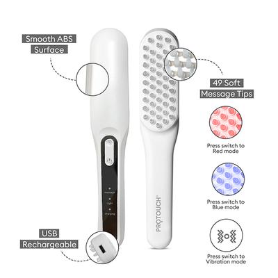 Protouch LED Hair Growth Therapy Comb, Reduces Hair Fall, Boost Hair Regrowth, Head Massager for Men and Women 1's - Hair Combs