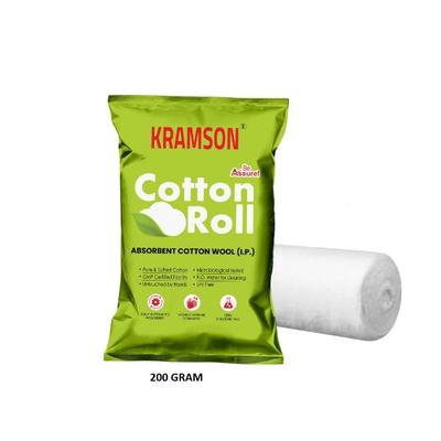 Wellness Kramson Absorbent Cotton Wool 200 gm - Cotton Wool & Swabs