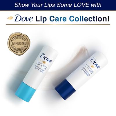 Dove Essential Nourishing Lip Care With Jojoba Oil And Shea Butter Extract 4.8 gm - Lip Glosses