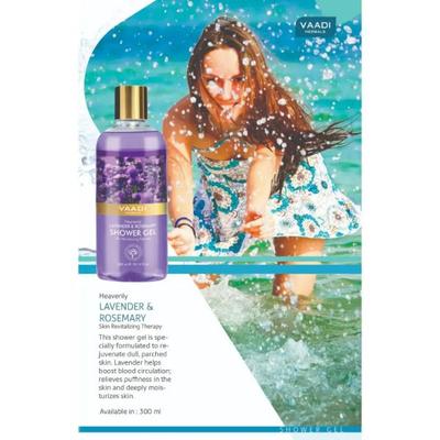 Vaadi Herbals Shower Gel - Heavenly Lavender & Rosemarry 300 ml - Shower Gels & Body Wash
