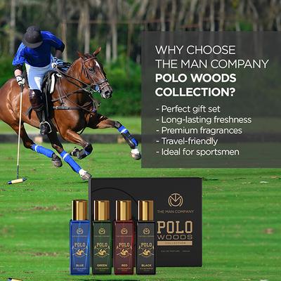 The Man Company Perfume Gift Set For Men - 4 x 20ml Polo Woods Collection Long-Lasting Eau De Parfum 1's - Men Perfumes (Edt/Edp)