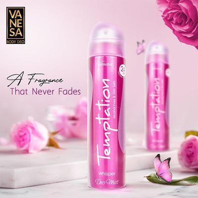 Vanesa Whisper Deodorant Perfume Body Spray 150 ml - Women Deodorants/Roll-Ons