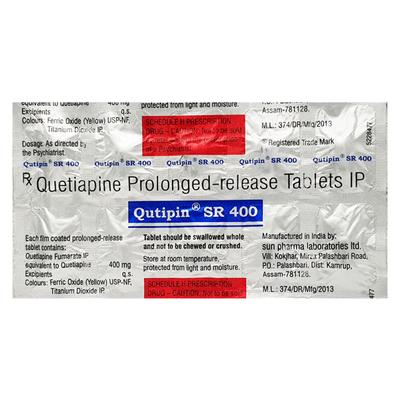 Qutipin SR 400mg Tablet 10'S - Schizophrenia-Aps