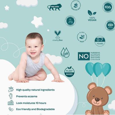 Love Momma 3 Bottles + Napkins Gift Hamper for Baby Skin Care (Baby Shampoo, Body Butter, Body Wash) 1's - Baby Shampoo