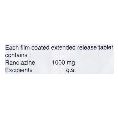 Ranx 1000 Tablet 10'S - Angina