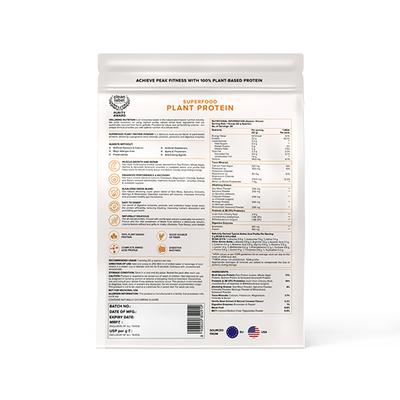 Wellbeing Nutrition Organic Vegan Plant Protein Isolate - French Vanilla Caramel 907 gm - Protein Drink