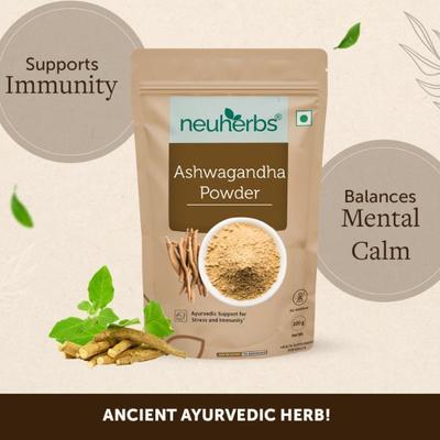 Neuherbs Organic Ashwagandha Powder 100 gm - Sexual Care