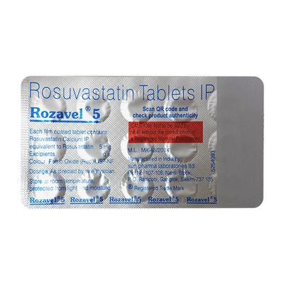ROZAVEL 5 Tablet 15's - High Cholesterol-Dys