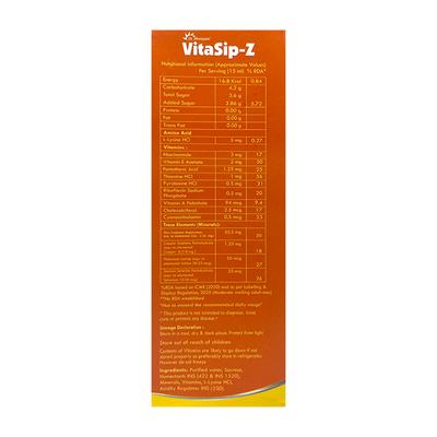 VITASIP Z Syrup 200ml - Supplements-Vam