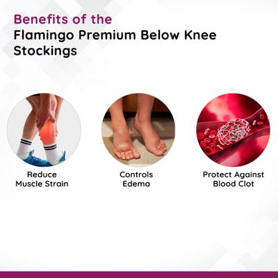 Flamingo Premium Below Knee Stockings (OC2073) (XXXL) 1's - Knee/Leg Supports