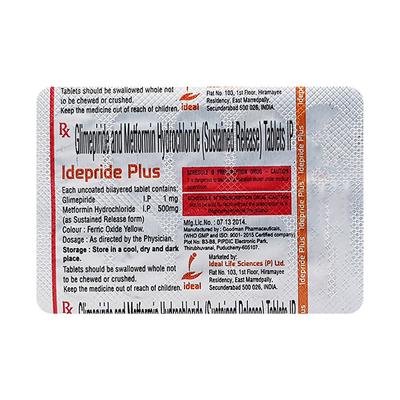 IDEPRIDE PLUS Tablet 10's - Diabetes-Ant