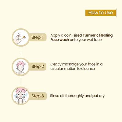 Mother Sparsh Turmeric Healing Face Wash For Hyperpigmentation 100 ml - Face Wash & Cleansers