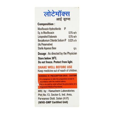 LOTEMOX Eye Drops 5ml - Eye Infections-Eaa