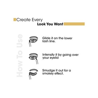 TAC Beautif-Eye Black Kajal Pencil - Smudge & Waterproof - Matte Finish 0.35 gm - Kajal & Kohls