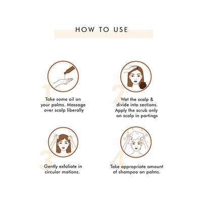 mCaffeine Coffee Hair Fall Control Kit - Shampoo, Hair Oil & Scalp Scrub 700ml - Shampoos