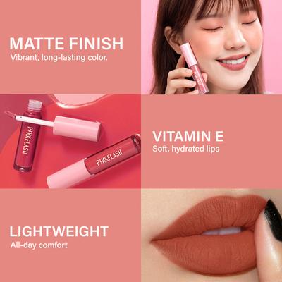 Pinkflash-L01 Melting Matte Lipcream-O02 Oops! 2.3 gm - Lipsticks