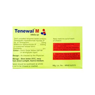 TENEWAL M Tablet 10's - Diabetes-Ant