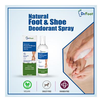 Dr Foot Natural Foot & Shoe Deodorant Spray 100 ml - Shoe Deodorant