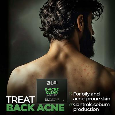 Beardo B-Acne Clear Bathing Bar 75 gm - Soaps