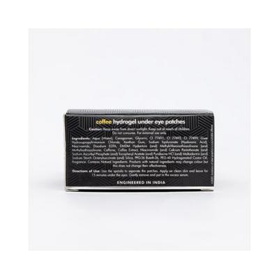 Mcaffeine Coffee Hydrogel Under Eye Patches for Dark Circles 90gm - Eye Masks