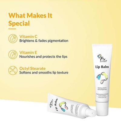 Fixderma Lip Balm with Vitamin C and Vitamin E, Lip Balm for Dark Lip, Lip Gloss, Lip Balm for Unisex 15 ml - Lip Balms