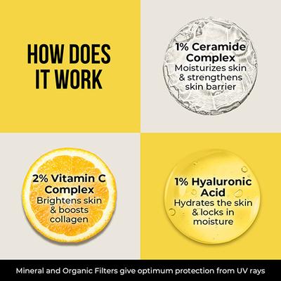 Dr. Sheth's Ceramide & Vitamin C Sunscreen SPF 50+ PA+++ 30 gm - Face Sunscreen