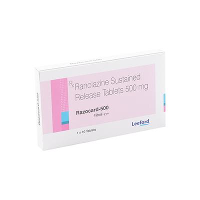 RAZOCARD 500 Tablet 10's - Angina
