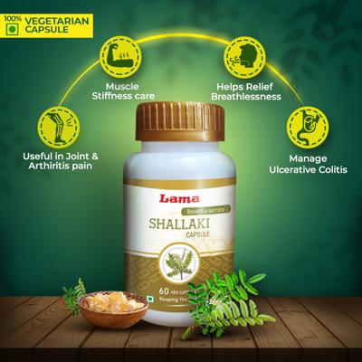 Lama Shallaki Capsules 60's - Speciality Medicines